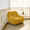 Yellow, variant on Newest Corduroy Fabric Bean Bag Couch, Yellow Fluffy Cloud Mini Couch for Living Room & Bedroom, No Assembly
