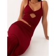 thumbnail image 3 of Women Bodycon Spaghetti Strap Cutout Maxi Dress Hollow Sexy Fitted Dresses Slip Long Dress Evening, 3 of 6