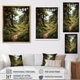 thumbnail image 4 of Designart "Through The Countryside Path painting II" Landscape & Nature Floater Framed Wall Art Living Room, 4 of 7