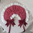 thumbnail image 4 of Vjnyvs Victorian Lace Bonnet Hat for Women – Vintage Polka Dot Colonial Sun Cap, Elegant Retro Headwear for Carol Party, Halloween, 4 of 7