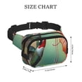 thumbnail image 4 of Honeii Hummingbird Floral Paradise Print Square Double Layer Waist Bag,Waist Belt Bag Fashion Fanny Women and Men,For Travel Running Hiking Walking, 4 of 9