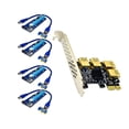 thumbnail image 1 of TISHITA Adapter Card 1x to 4 Ports Professional Easily Setup for 10 7 Black, 1 of 8