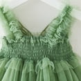 thumbnail image 5 of Glisme Girls Dress Sleeveless Suspenders Dance Party Dress For Stage Performance Skin Friendly Fit Princess Dress For Girl Size 2-3 Years,Green, 5 of 6