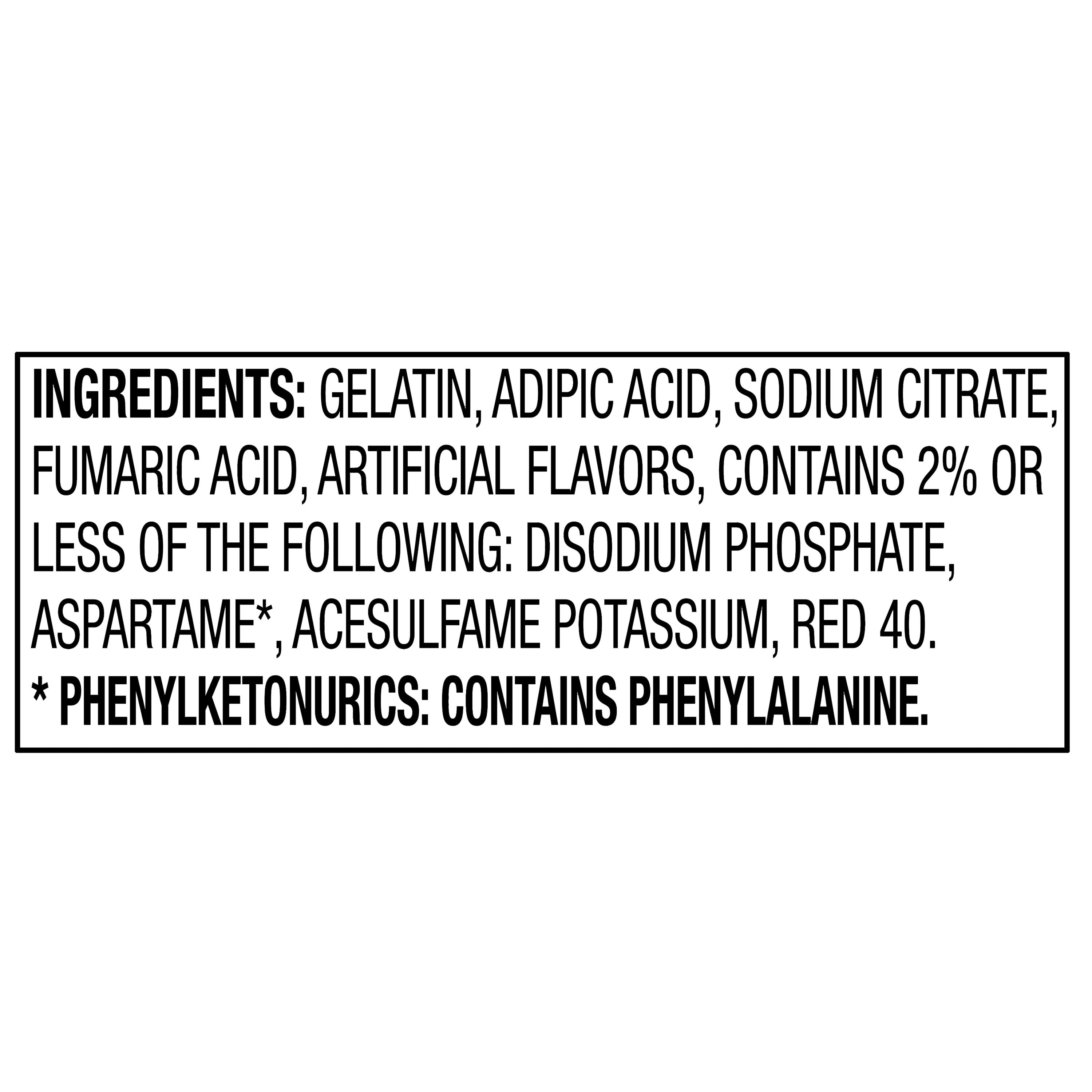 Great Value Sugar Free Strawberry Gelatin Dessert, 0.3 oz
