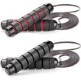 thumbnail image 1 of Cuerda para saltar, rodamientos de bolas sin enredos, cable de cuerda para saltar de velocidad, cuerdas para saltar con espuma viscoelástica, ideal para entrenamiento Crossfit, boxeo oso de fresa  Hogar, 1 of 5