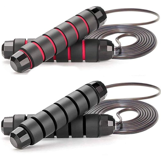 Cuerda para saltar, rodamientos de bolas sin enredos, cable de cuerda para saltar de velocidad, cuerdas para saltar con espuma viscoelástica, ideal para entrenamiento Crossfit, boxeo oso de fresa Hogar