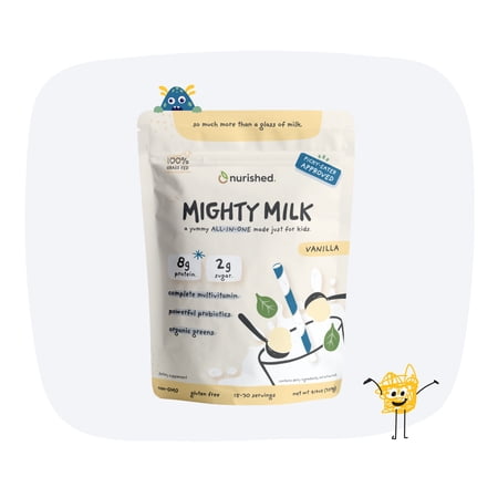 Nurished Kids, Mighty Milk, Vanilla, 9.14 oz (259 g)
