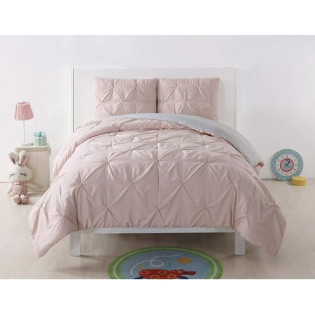 My World Pleated Reversible Comforter Set, Multiple (Best College Dorm Bedding)