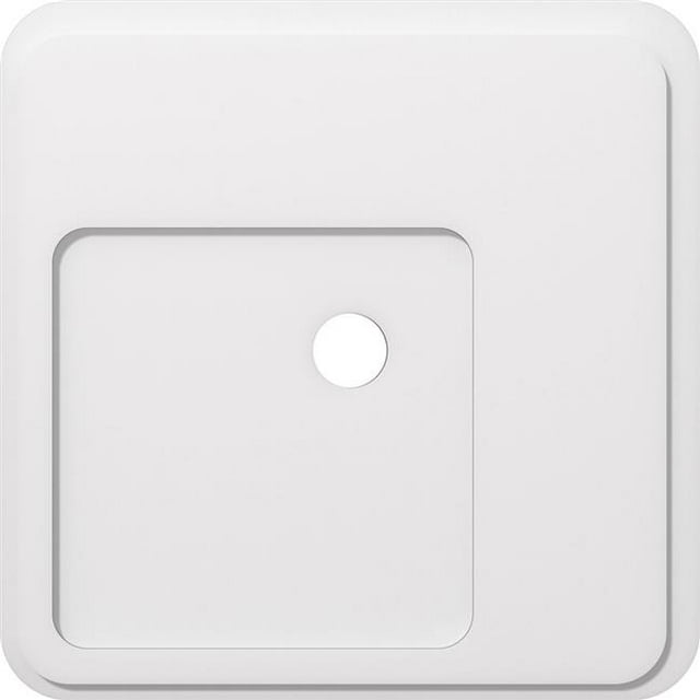 Ekena Millwork CMP28LN-03000 28 in. OD x 3 in. ID Square Lucan Architectural Grade PVC Contemporary Ceiling Medallion