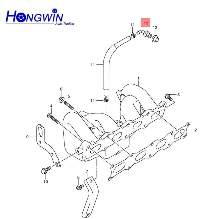 凡 1 PCV Valve.-PCV Positive Crankcase Ventilation Valve, Fits Suzuki