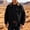 Black, variant on Men's Detroit Jacket Solid Color Lapel Collar Zipper Pocket Outdoor Workwear Long Sleeve Polyester Loose Fit for Winter Casual Daily Commute Mens Fashion