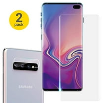 [2 Pack] Galaxy S10 6.1" Screen Protector & Camera Lens Protector, Allytech HD Clear Bubble Free Full Coverage Support Fingerprint Sensor Anti- Scratch Tempered Glass for Samsung Galaxy S10