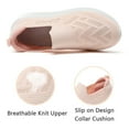 thumbnail image 4 of Stepedia Slip on Walking Shoes Women Mesh Athletic Sneakers Lightweight Casual Daily Work Shoes, Pink 9, 4 of 7