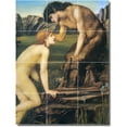 thumbnail image 1 of Ceramic Tile Mural-Edward Burne-Jones Mythology Shower Tile Mural 12. 24" w x 32" h using (12) 8 x 8 ceramic tiles, 1 of 3
