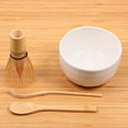 thumbnail image 5 of BambooMN Brand - Matcha Green Tea Whisk Set - Whisk + Scoop + Tea Spoon + White Bowl, 5 of 6