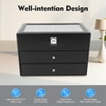 thumbnail image 5 of DUYIWAA 3 Tiers Watch Box Sunglasses Case Jewelry Storage Display Box Eyeglasses Organizer Case, 5 of 22