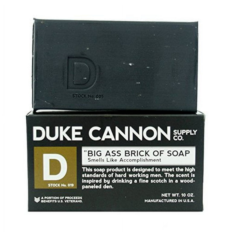 Duke Cannon Big Ass Brick of Soap - Trophy Game - Smoked Leather & Amber  Scent, 10 oz, 1 Bar