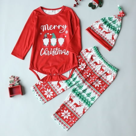 

LEEy-world Matching Family Christmas Pajamas For Family Set Tree Plaid Snowman Striped Reindeer Santa PJs Women Men Clothes Sleepwear