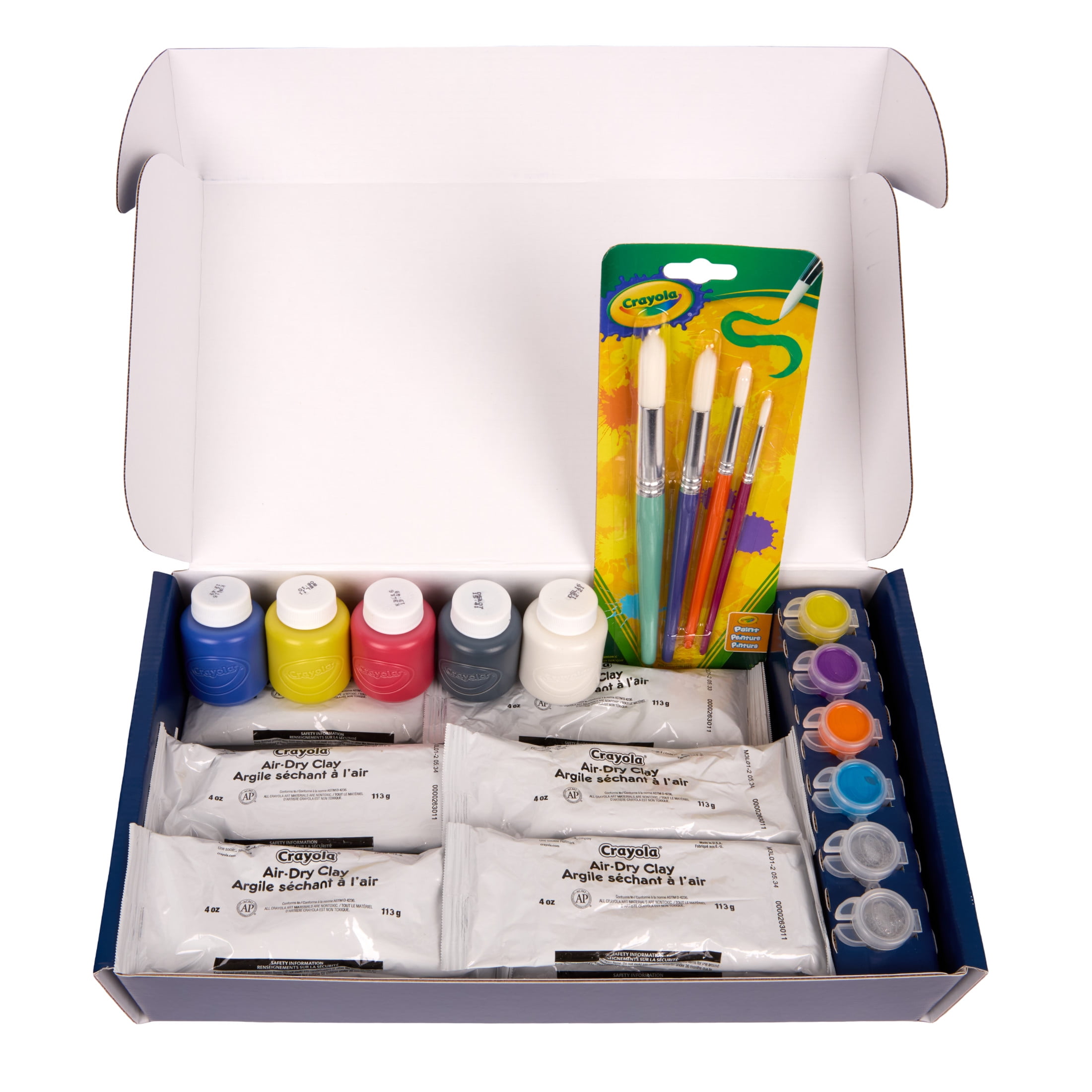 Crayola Paint and Sculpt, 32ct, Air Dry Clay and Washable Kids Paint, Arts and Crafts Kit, DIY Clay Activity Set, Gifts, Ages 5+