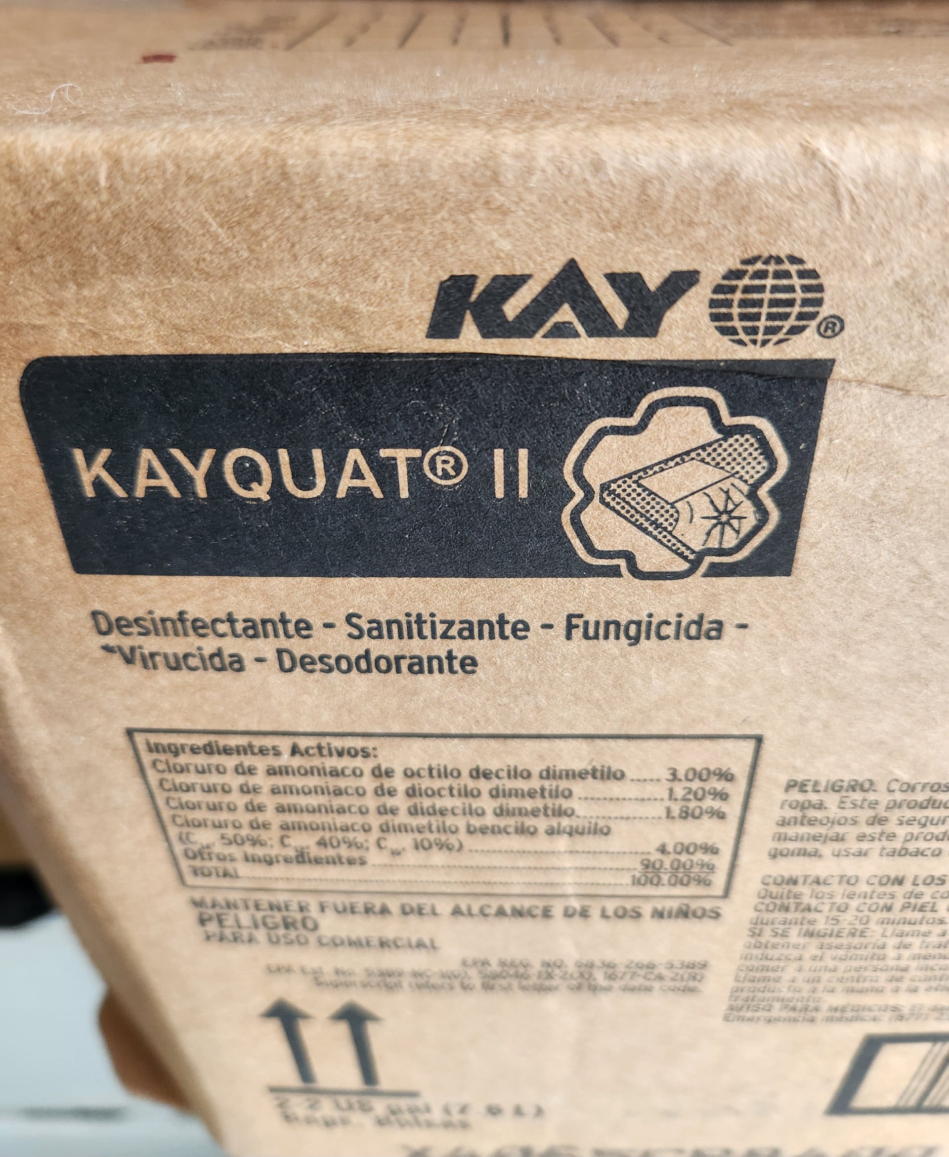 KAYQUAT II DISINFECTANT-SANITIZER-FUNGICIDE-VIRUCIDE-DEODORANT/2