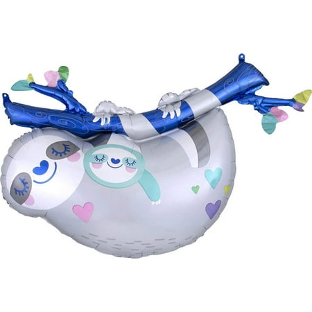 Mommy Baby Sloth 36 Inch Foil Mylar Balloon [40832]