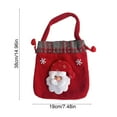thumbnail image 3 of Christmas Gift Bag 15x7 Inch, Cloth Handbag with Snowflake Print, Reusable Candy Bag with Handle for Holiday Gift Wrapping, Party, and Home Decoration, 3 of 5