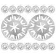 thumbnail image 2 of Shisuyan 20pcs Engine Under Cover Securing Clips Push-On Fasteners Steel Tooth Lock Washers for Automotive Heat Shield Engine Cover, 2 of 8