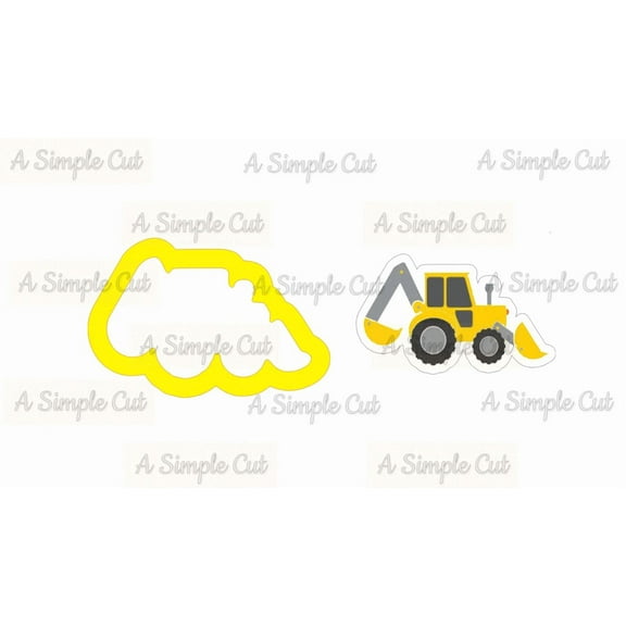 Backhoe Construction Cookie Cutter