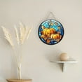 thumbnail image 5 of Seyotauo 2D Flat Decor Halloween Pumpkin Sun Catcher, Acrylic Dyed Plastic Window Hanging, Holiday Wall and Porch Decoration, for Friends and Family, 5 of 5