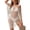 Beige, variant on EliteGoogv Swimsuit Cover Up For Women Sequin Knit Tassel Triangle Shawl Beachwear Summer Pool Swimwear RD1