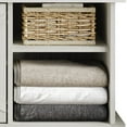 thumbnail image 5 of Castle Place Modern Hall Tree with Storage Cabinet, Light Grey, 5 of 11