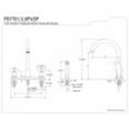 thumbnail image 3 of Kingston Brass FB7798PXSP Victorian 8" Centerset Kitchen Faucet with Sprayer, Brushed Nickel, 3 of 3