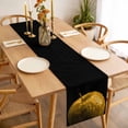 thumbnail image 3 of Yellow Fruit Table Runner - 70 Inch Long, Kitchen Dining Table Runner Dresser Scarves, Modern Minimalist Decor Black Background Farmhouse Decor for Coffee Tables Wedding Party Banquet, 3 of 8
