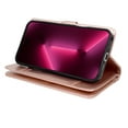 thumbnail image 5 of iphone 16 Pro Max Phone Case, Leather Wallet Case for Apple iphone 16 Pro Max, Ebizware Credit Card Cash Holder Folio Flip [Detachable] Kickstand Magnetic Cover & Lanyard for Women Men [Rose Gold], 5 of 6