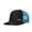 Little Iceberg Black + Blue Net, variant on Snow Mountain Style Flat Brim Baseball Cap, Slightly Curved Richardson Trucker Hat, Outdoor Quick-Dry Mesh Cap for Men