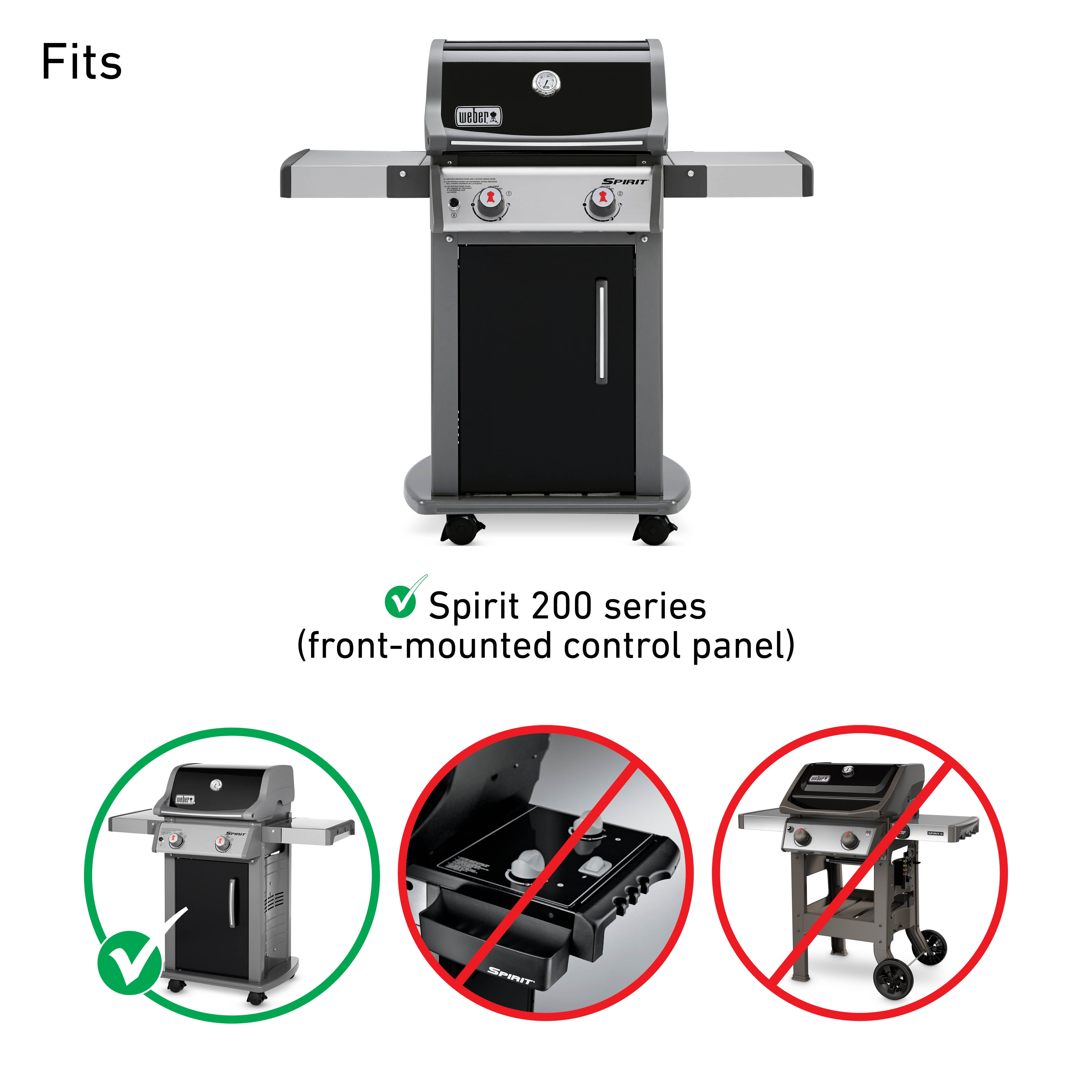 with Front-Mounted Control Panels Spirit E/S 200 & 210 Gas Grills 7635 15.3 Flavorizer Bars Stainless Steel Heat Plates Shield Tent for Weber Spirit 200 Series 16GA 
