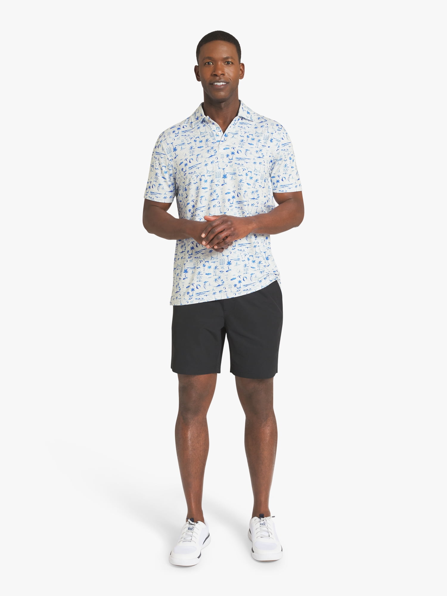 Chaps Men's Printed Performance Polo, Sizes S - 2XL