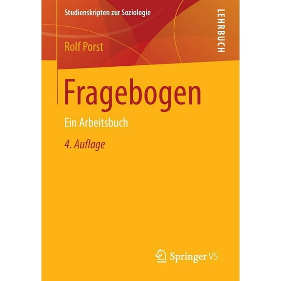 Studienskripten Zur Soziologie Fragebogen: Ein Arbeitsbuch, (Paperback)