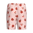 thumbnail image 4 of Picia Ladybug With Flower Pajama Shorts for Men, Men's Pajama Bottoms, Sleepwear,Short Pajama Pants-Small, 4 of 9