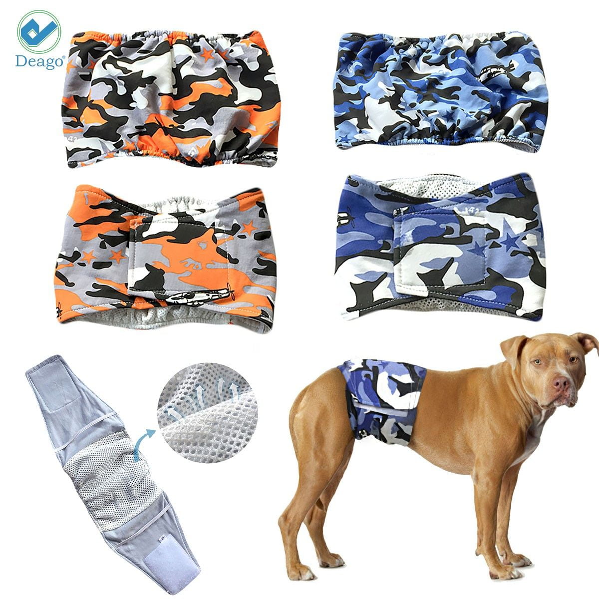 Simple Solution Washable Male Dog Wrap Belly Ban Male Dog Nappy 3 Sizes 