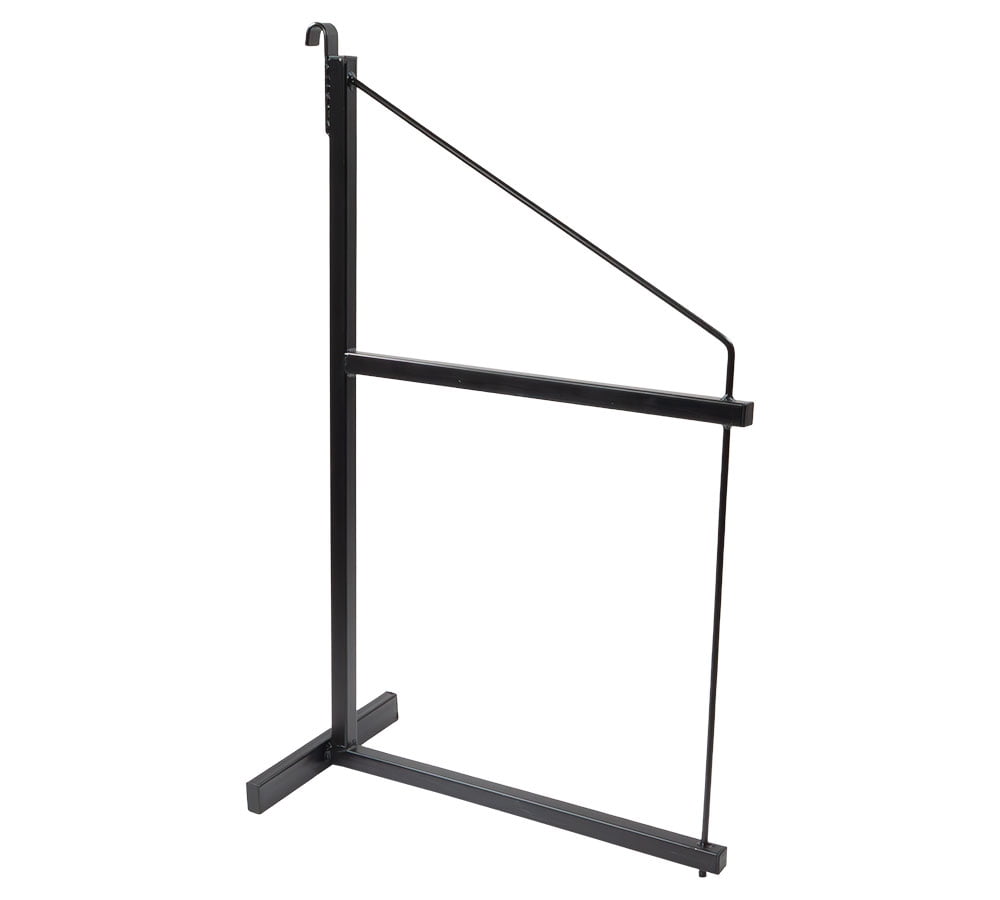 4 Pack 2 Tier Shipping Container Shelving Bracket with Hooks - 19-3/4"x34", 551 lbs WLL - Black Powder Coated Steel for Heavy Duty Trailer Containers - Easy to Assemble & Remove