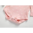 thumbnail image 5 of Sngxgn Baby Girl Romper Dress Ruffle Long Sleeve Bodysuit Onesie Tutu Dress (Pink,80), 5 of 6