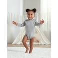 thumbnail image 3 of Gerber Toddler Boy or Girl Gender Neutral Long Sleeve Turtleneck Onesies Bodysuits, 2-Pack, 3 of 7
