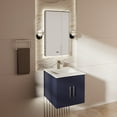 thumbnail image 2 of Geneva 24 in. W Navy Blue Bath Vanity and White Quartz Top, 2 of 11