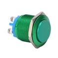 thumbnail image 2 of Interruptor de botón de metal, cabezal alto, oxidación completa, tornillo de avance automático, control de potencia de pie, 19mm (verde), 2 of 8