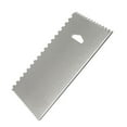 thumbnail image 2 of Maoww Stainless Steel Cake Scraper Cream Icing Smoothers Teeth Edge Cakes Decorating Sugar Craft Baking Accessory Household Tools 15*9.8cm Type 1, 2 of 9
