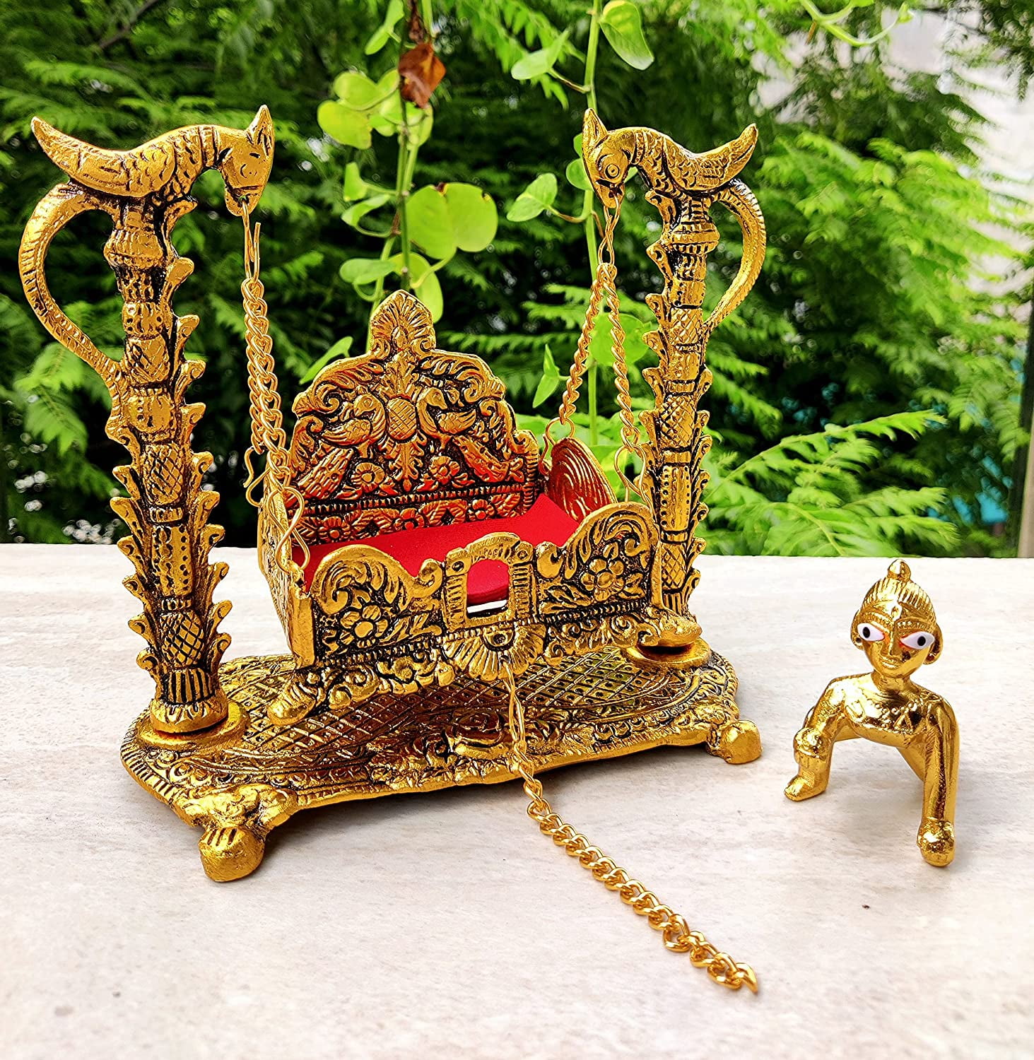Buy WC_Laddu Gopal with jhula for janmashtami Combo jamashtami Gift Hamper with Card Baby