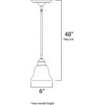 thumbnail image 3 of Maxim 91009ICBK Linda 1-Light Mini Pendant Light Fixture Black, 3 of 3