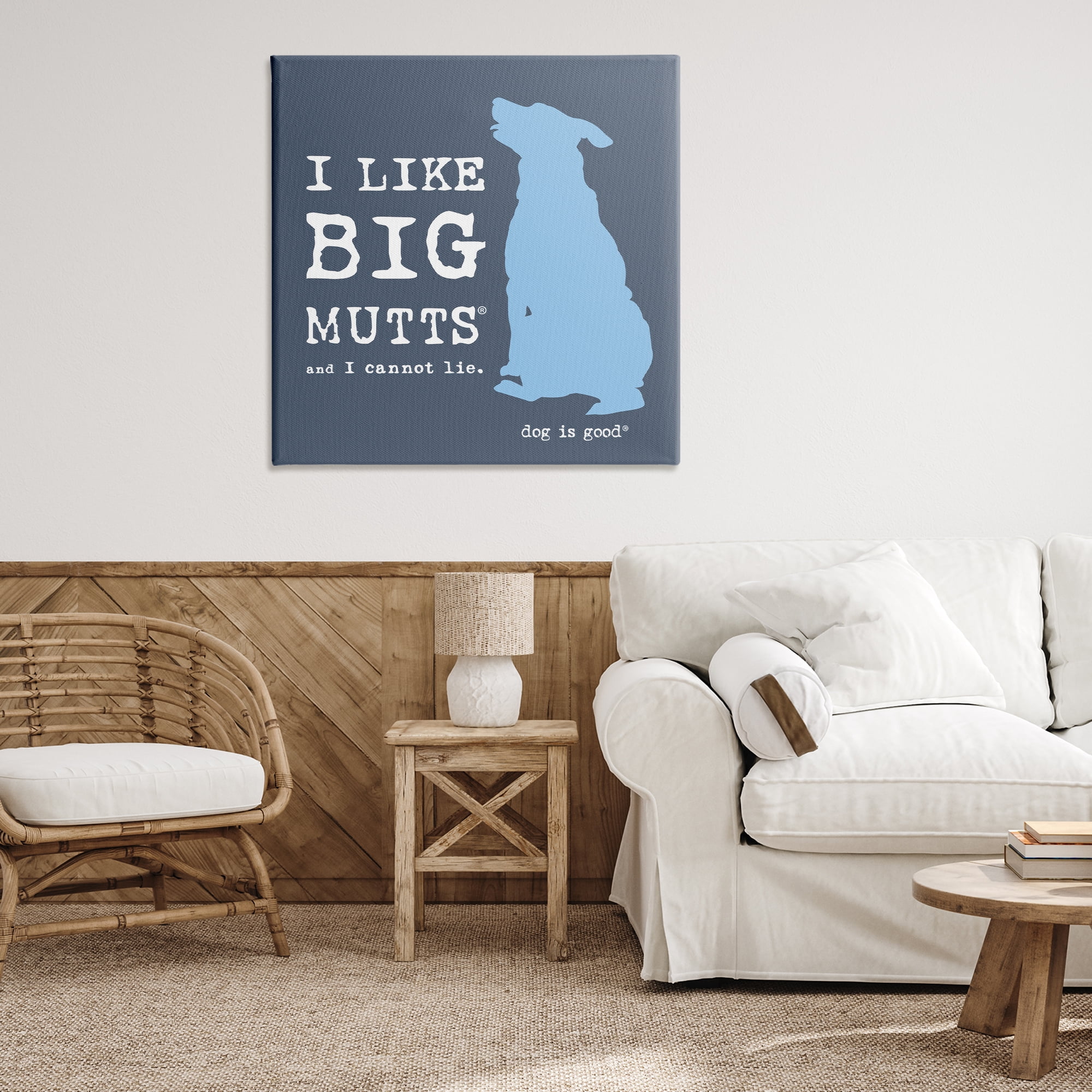Stupell Industries Like Big Mutts Pet Humor Animals Painting Wrapped Canvas Art Print Wall Art, 36 x 36