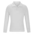 thumbnail image 2 of Lmnyox Solid Golf Shirts for Men Casual Dressy Long Sleeve Collared T Shirts Classic Basic Office Work Tops, 2 of 7